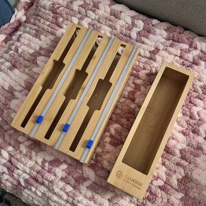 Aime Leon Dore Bamboo Utensil Organizer with Blue Accents